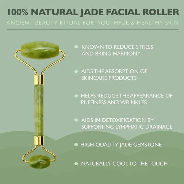 Ice Roller for Face - Cooling Facial Massage Tool for Puffy Eyes, Headaches & Skincare | Natural Stone Face Roller