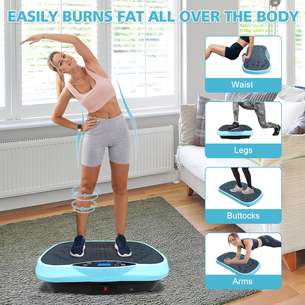 Vibration Plate Exercise Machine – 10-Minute Full-Body Workout Platform for Weight Loss & Toning (Home Fitness)