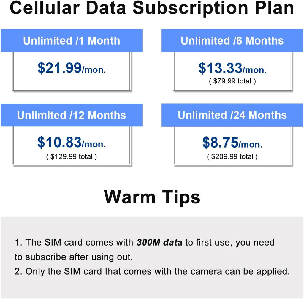 4G LTE Solar Security Camera Outdoor – No Wi-Fi Needed, 2K Color Night Vision, 360° View, PIR Motion, Two-Way Audio (SIM & SD Included)