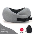 Soft Memory Foam Travel Neck Pillow – U-Shape Adjustable Support for Plane, Car & Office Naps - Glowify
