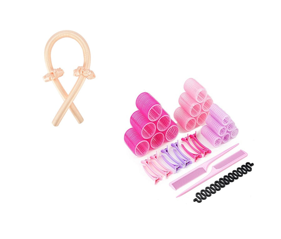 Small Portable Manual Curling Iron – Heatless Hair Curling Tool - Glowify