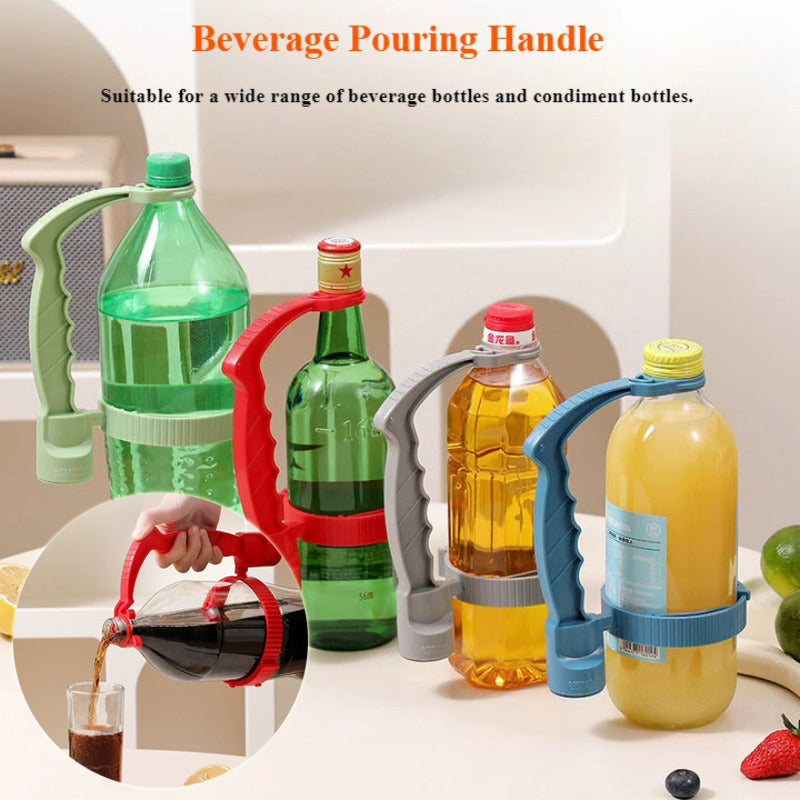Adjustable Beverage Bottle Handle Holder – Multi-Use Pouring Handle for Oil, Drinks & Bottles - Glowify