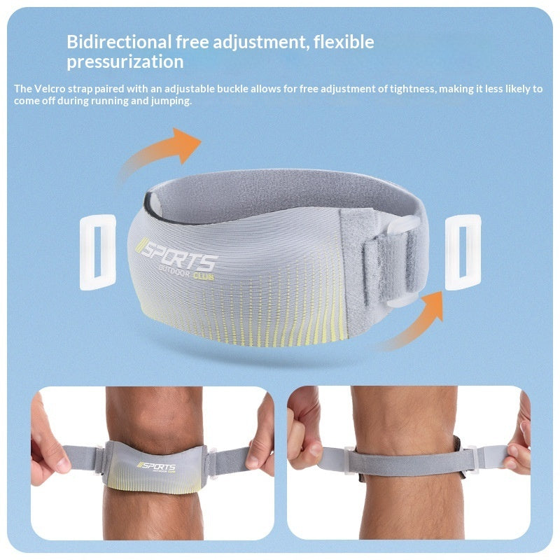 Sports Thickened Patella Strap Shock-absorbing Compression Knee Brace - Glowify