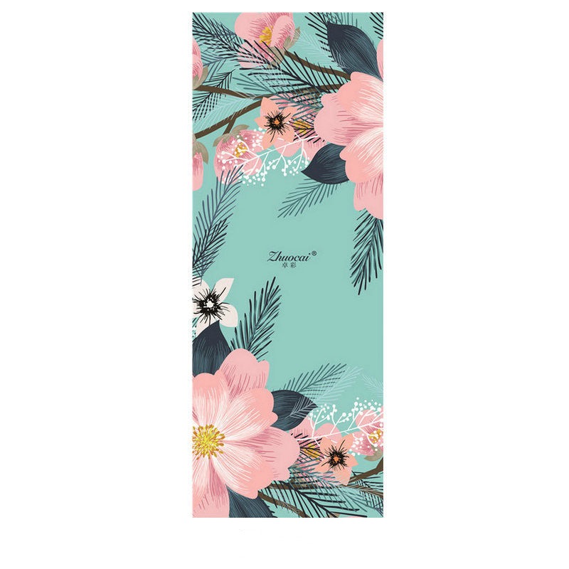 PU Rubber Suede Yoga Mat – Non-Slip Extra Wide Fitness Mat for Home & Gym (183×68cm) - Glowify