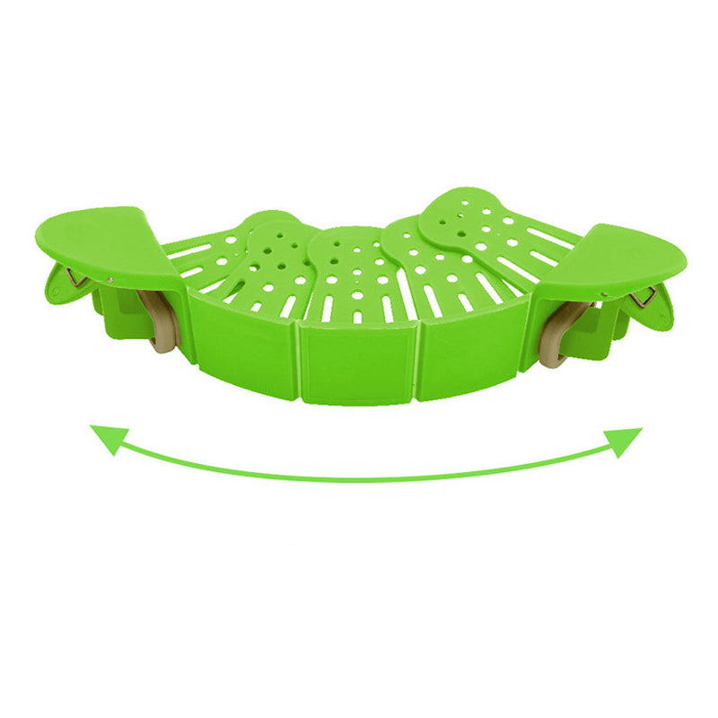 Universal Silicone Clip-On Pot Strainer – Anti-Spill Pasta, Rice & Vegetable Colander - Glowify