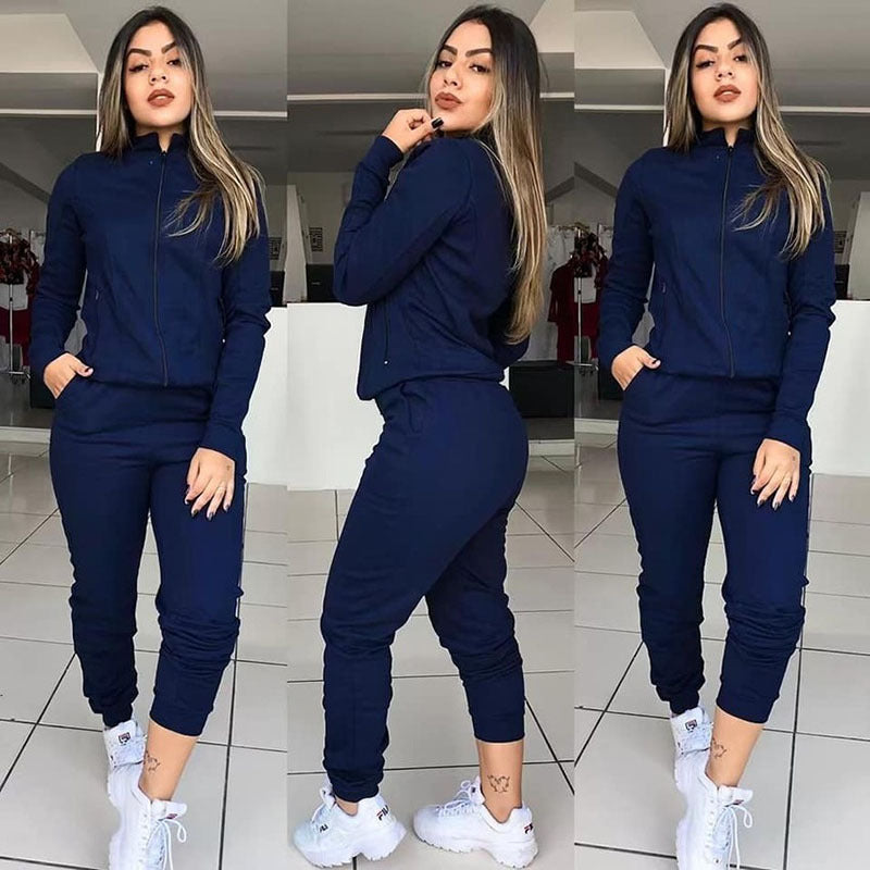 Shop Women's Solid Long Sleeve Pantsuit for Style & Comfort - Glowify
