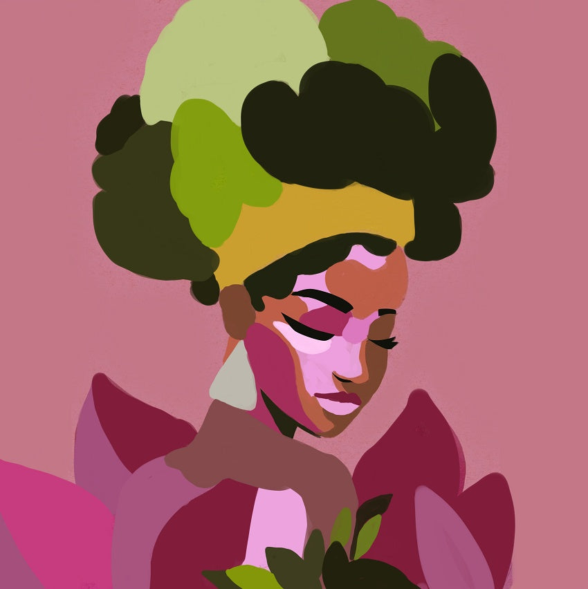 Graffiti Art African Girl Shower Curtain – Hip Hop Portrait Bathroom Decor with Modern City Style