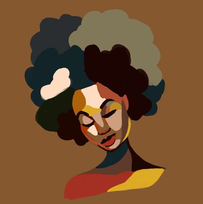 Graffiti Art African Girl Shower Curtain – Hip Hop Portrait Bathroom Decor with Modern City Style