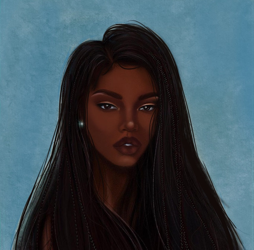 Graffiti Art African Girl Shower Curtain – Hip Hop Portrait Bathroom Decor with Modern City Style