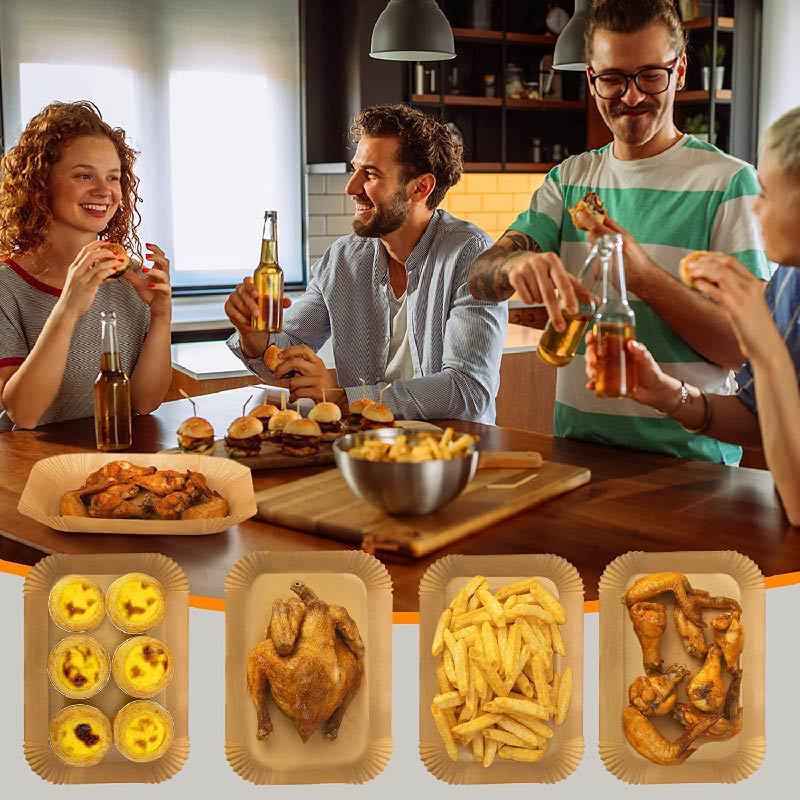 Air Fryer Special Food Grade Silicone Oil Baking Paper Oiled Paper Plate - Glowify