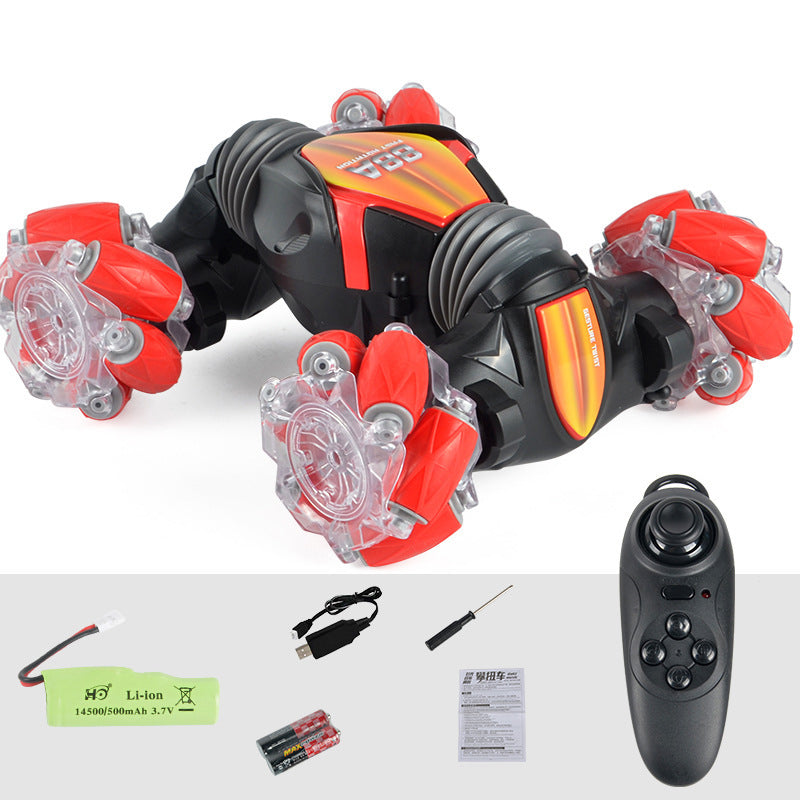 Double-Sided RC Stunt Car with Rock Climbing Mode – All-Terrain Remote Control Car for Kids & Teens - Glowify