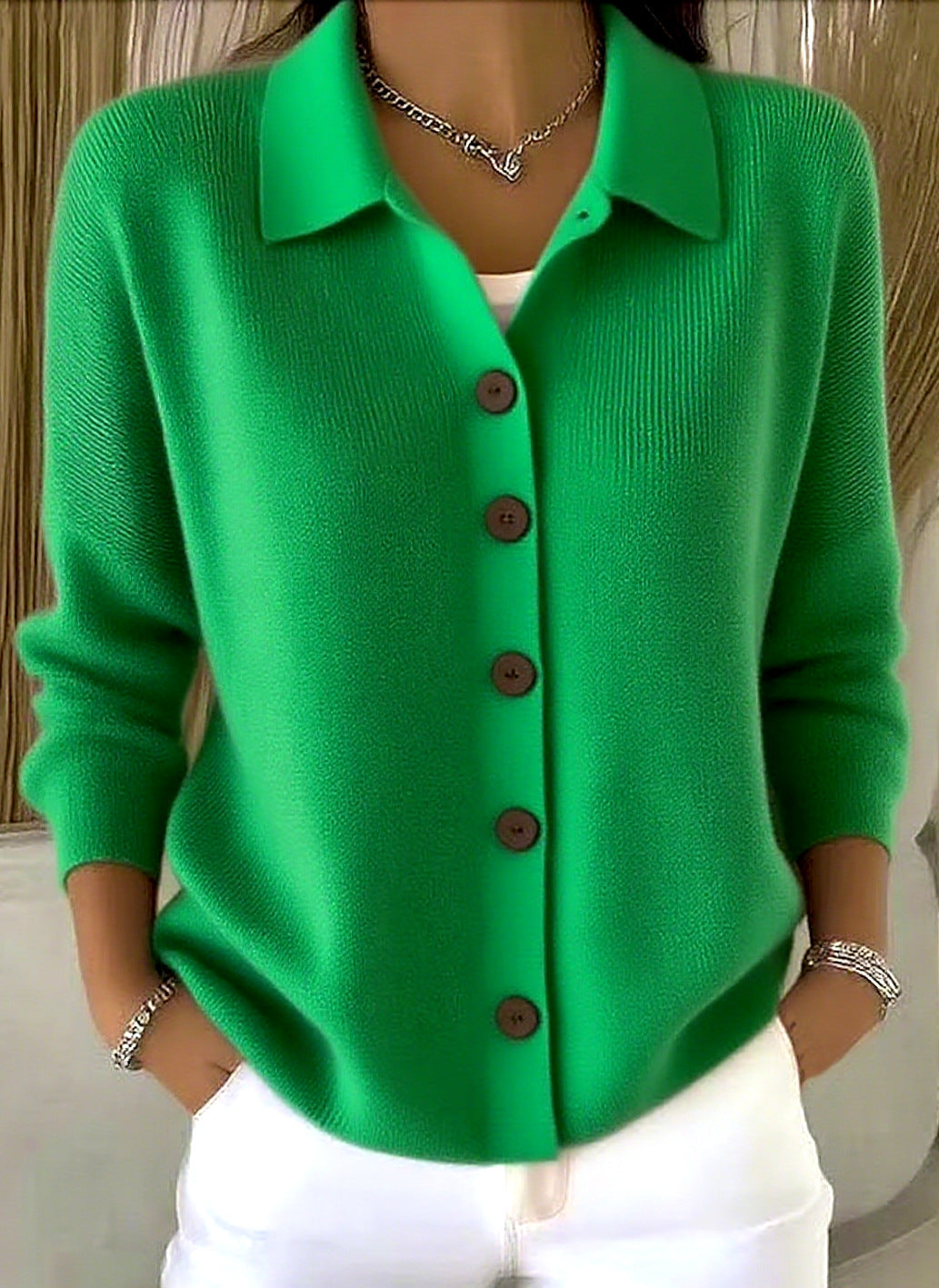 Women's cardigan sweater for everyday wear
