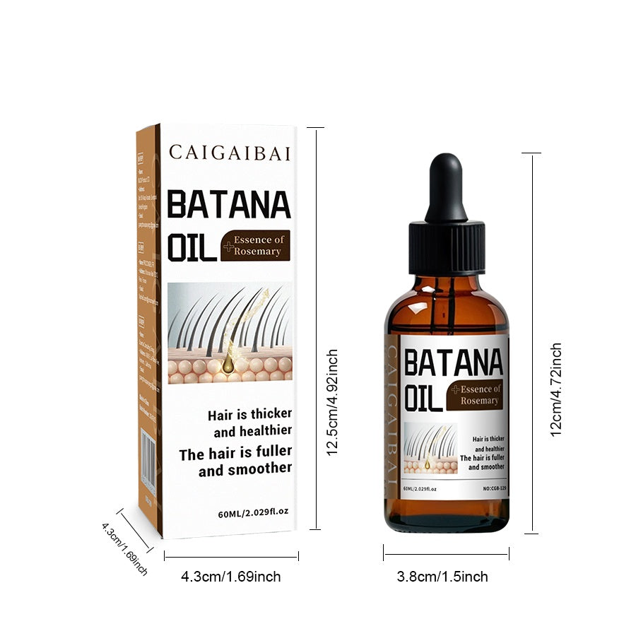 Mysense Batana Hair Oil – Natural Scalp & Hair Strengthening Oil with Castor & Coconut - Glowify