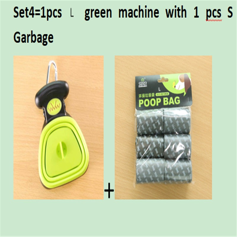 Foldable Dog Pooper Scooper with Biodegradable Bags - Travel Pet Waste Picker