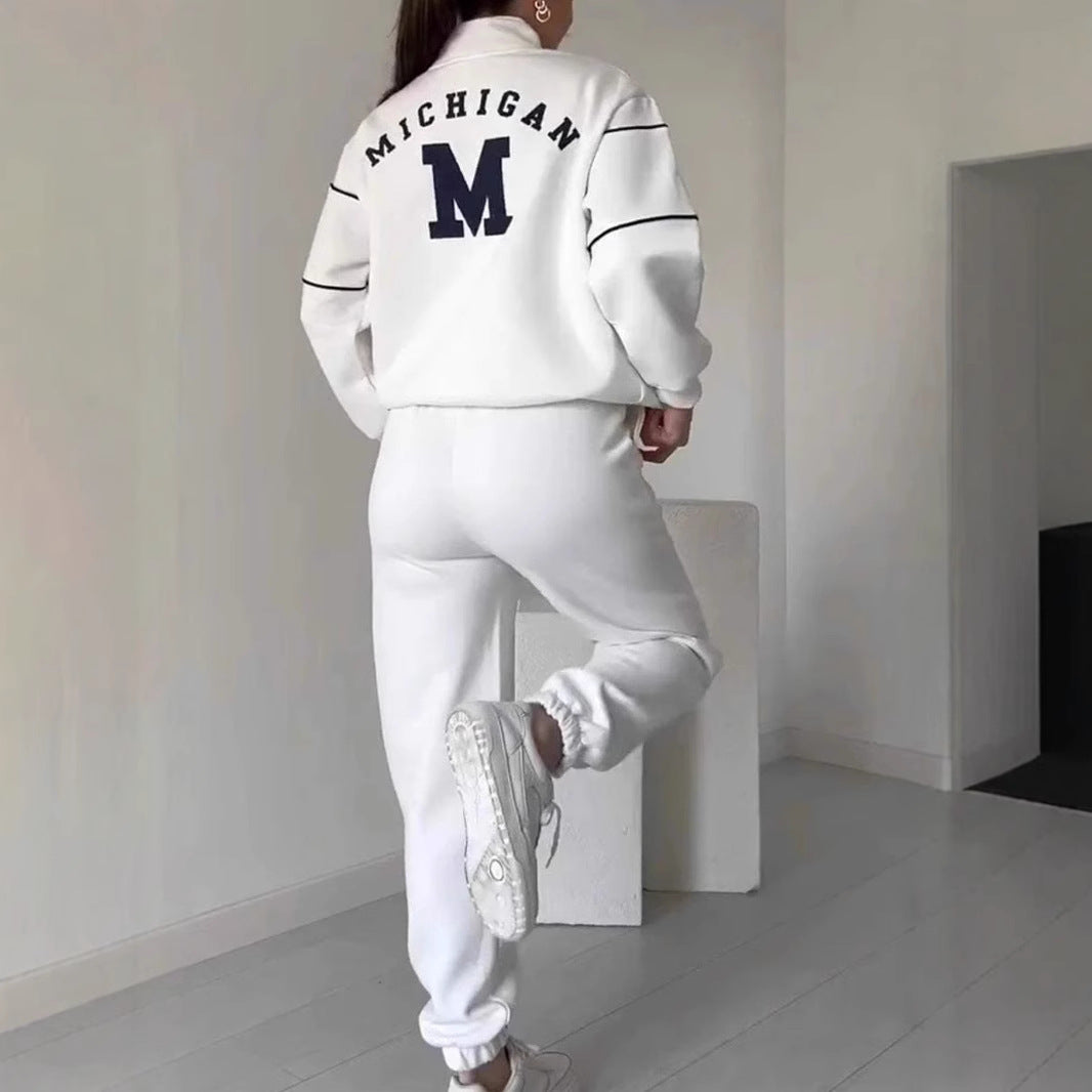 Women’s 2-Piece Lounge Sweatsuit Set – Pullover Sweatshirt & Baggy Sweatpants with Pockets - Glowify