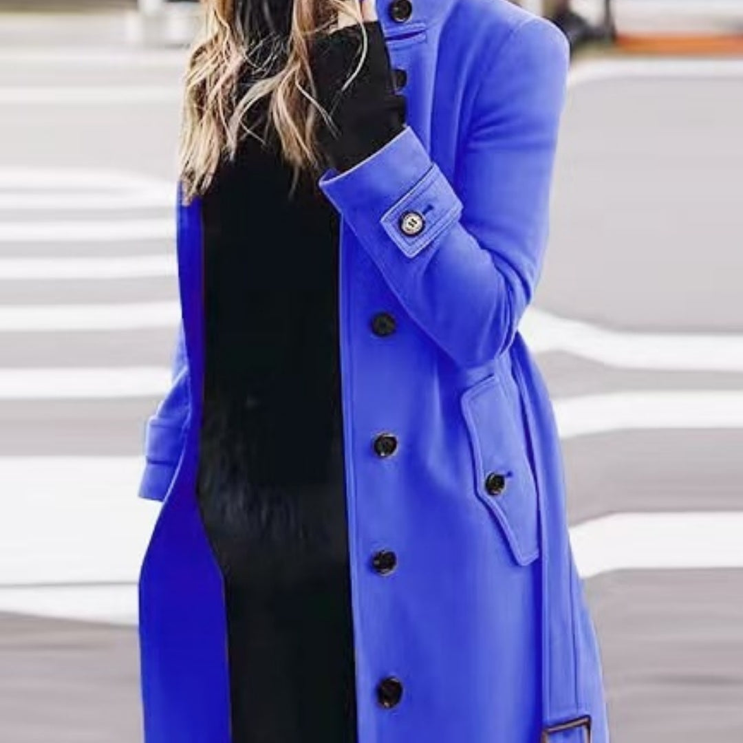 Glowify Elegant Slim-Fit Women’s Long Coat – Everyday Comfort & Style - Glowify