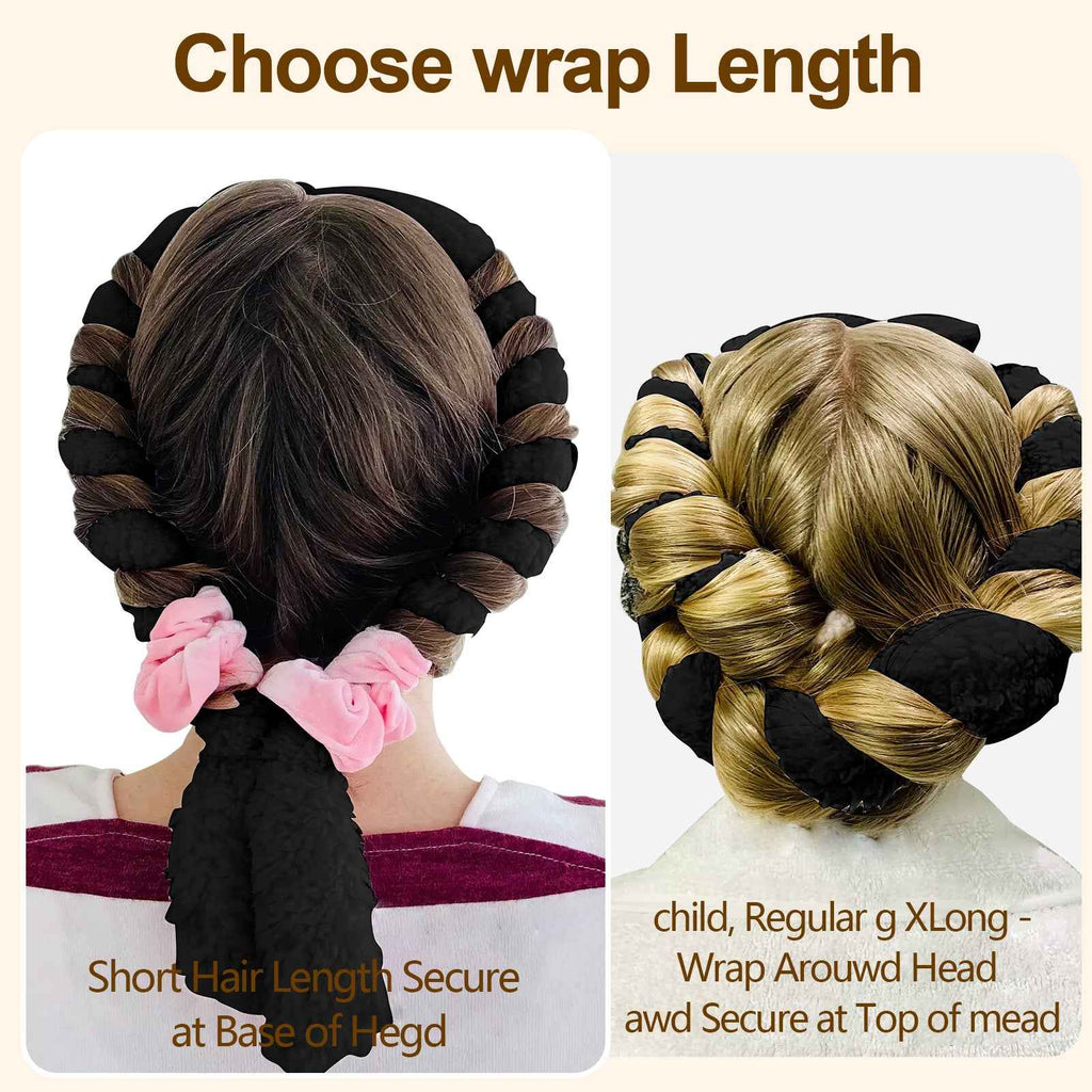 Satin Heatless Hair Curler – Overnight Soft Waves & Natural Curls (No Heat) - Glowify