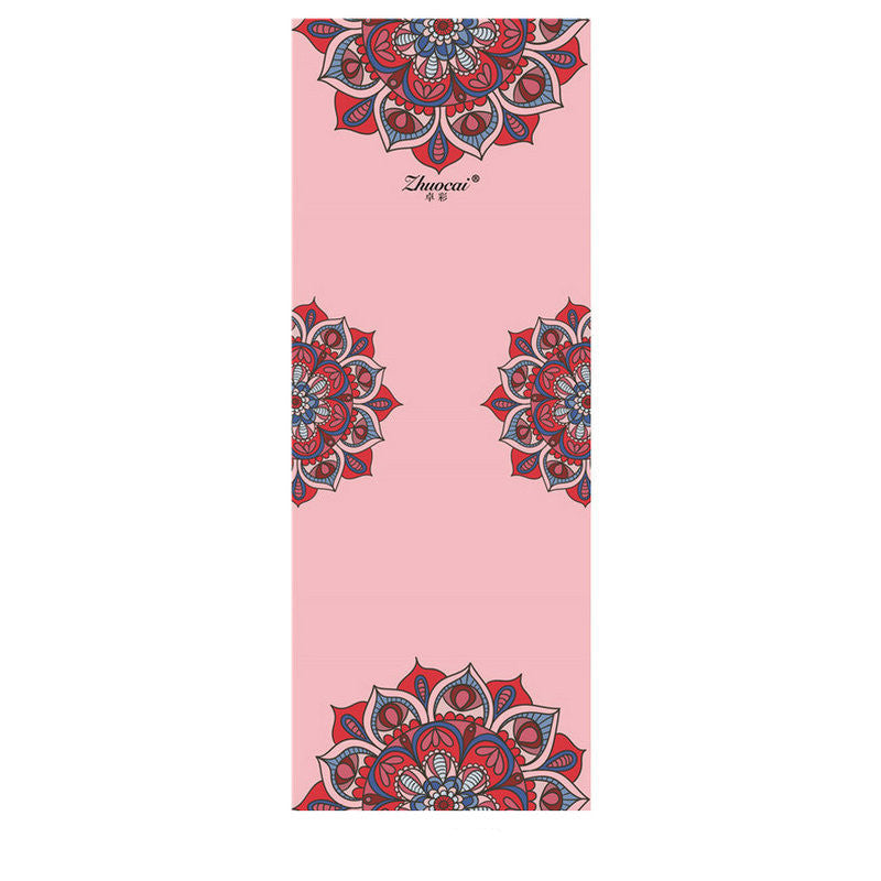 PU Rubber Suede Yoga Mat – Non-Slip Extra Wide Fitness Mat for Home & Gym (183×68cm) - Glowify