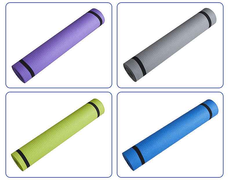 Eco-Friendly NBR Yoga Mat – Thick Non-Slip Fitness & Workout Mat for Home and Gym - Glowify