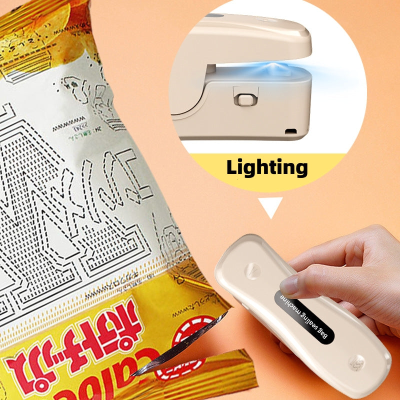 Rechargeable Mini Heat Sealer – USB-C Portable Food Bag Sealing Machine for Fresh Storage - Glowify