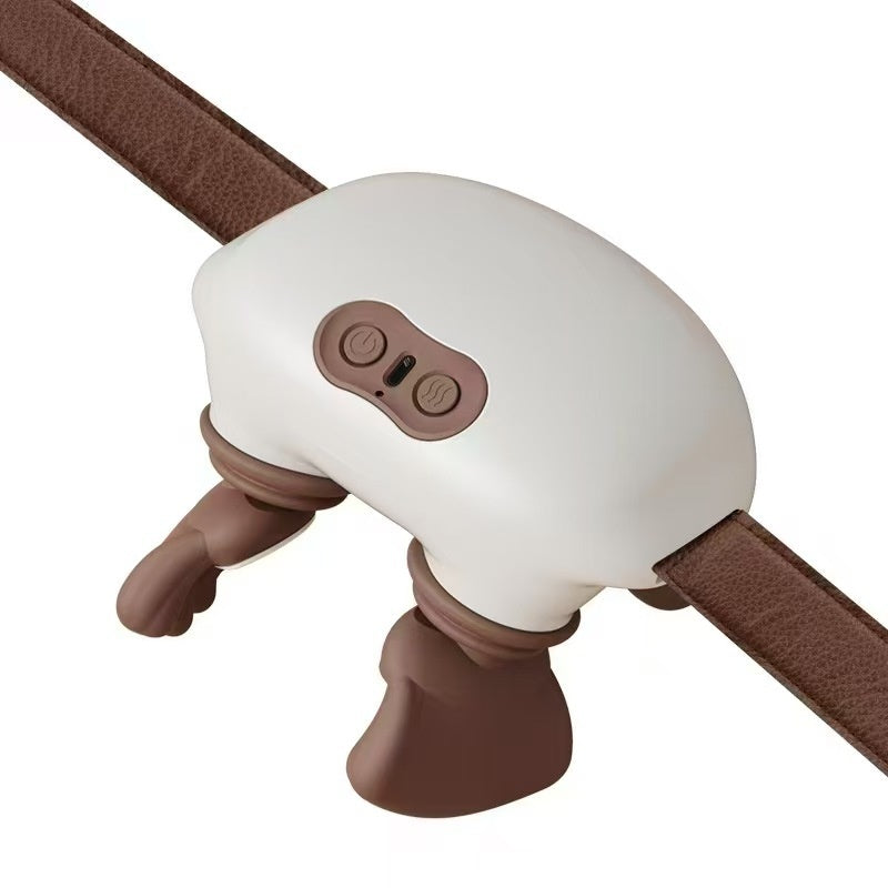 Shoulder & Neck Massager with Heat – 4D Bionic Kneading Neck and Back Massager, Portable Hand-Simulating Massage Device for Pain Relief & Muscle Relaxation