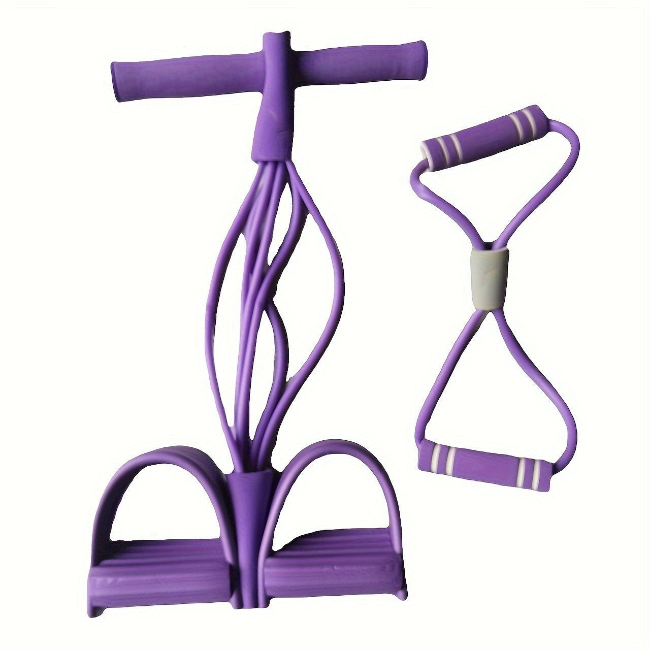 Multi-Function 6-Tube Pedal Resistance Band – Full Body Home Workout Trainer - Glowify