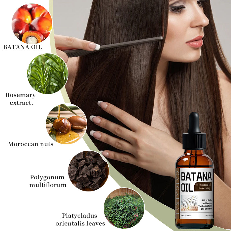 Mysense Batana Hair Oil – Natural Scalp & Hair Strengthening Oil with Castor & Coconut - Glowify
