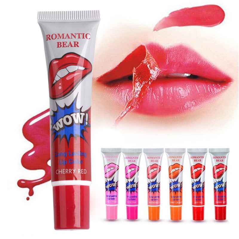 Peel-Off Liquid Lipstick Mask – Waterproof, Long-Lasting Lip Tint (6 Colors) - Glowify