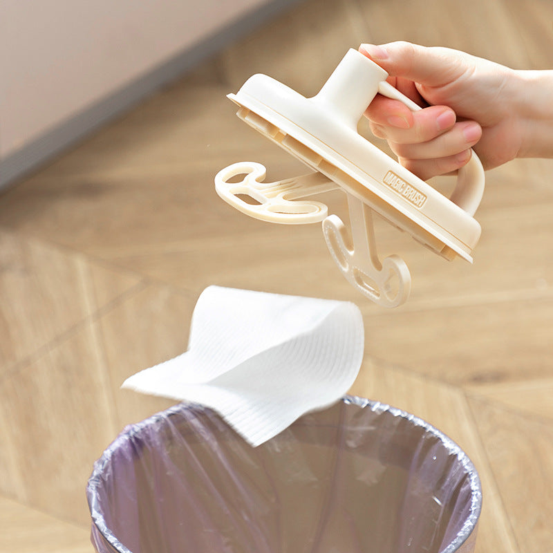 Disposable Magic Cleaning Brush with 50 Refill Wipes – Touch-Free Deep Clean for Kitchen & Bathroom - Glowify