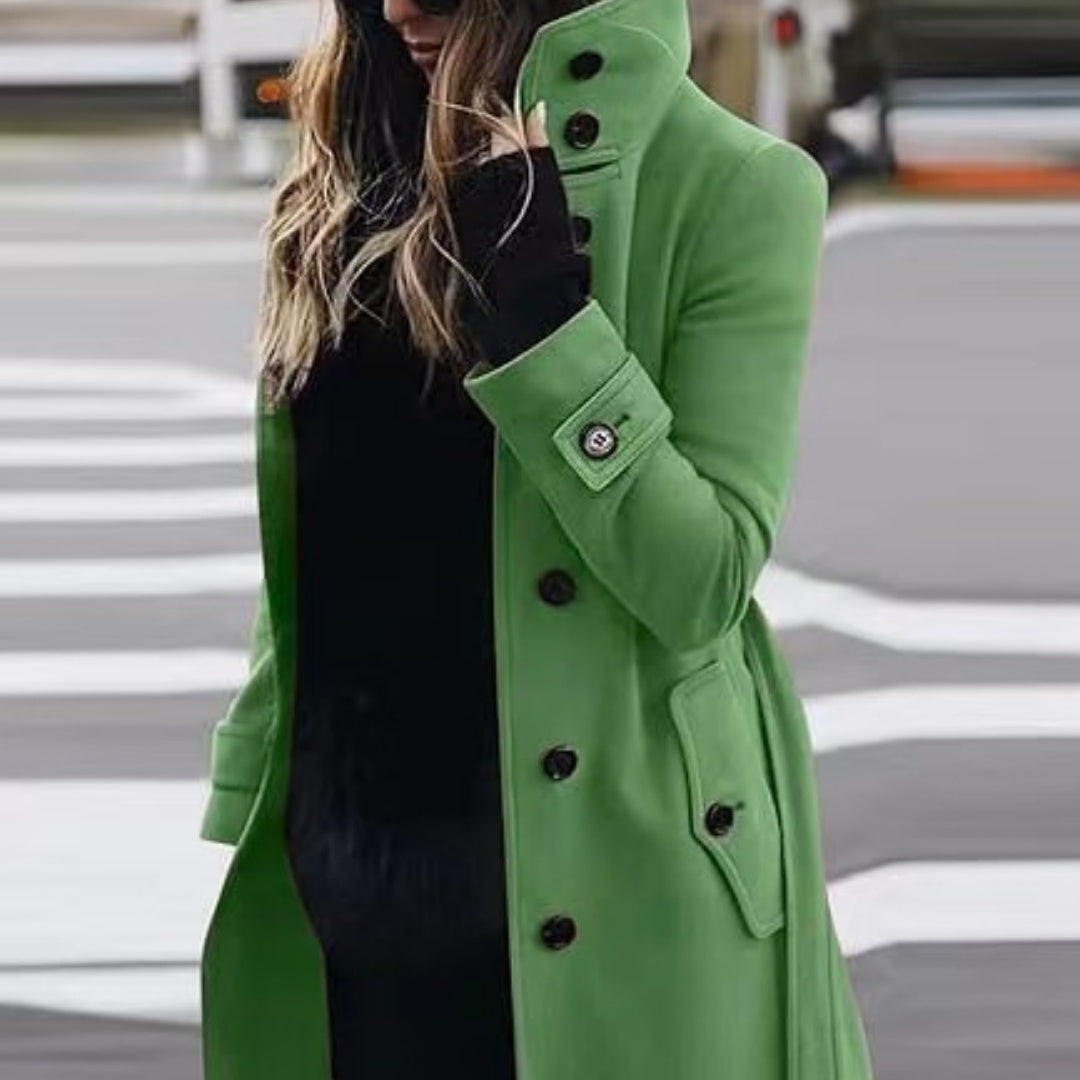 Glowify Elegant Slim-Fit Women’s Long Coat – Everyday Comfort & Style - Glowify
