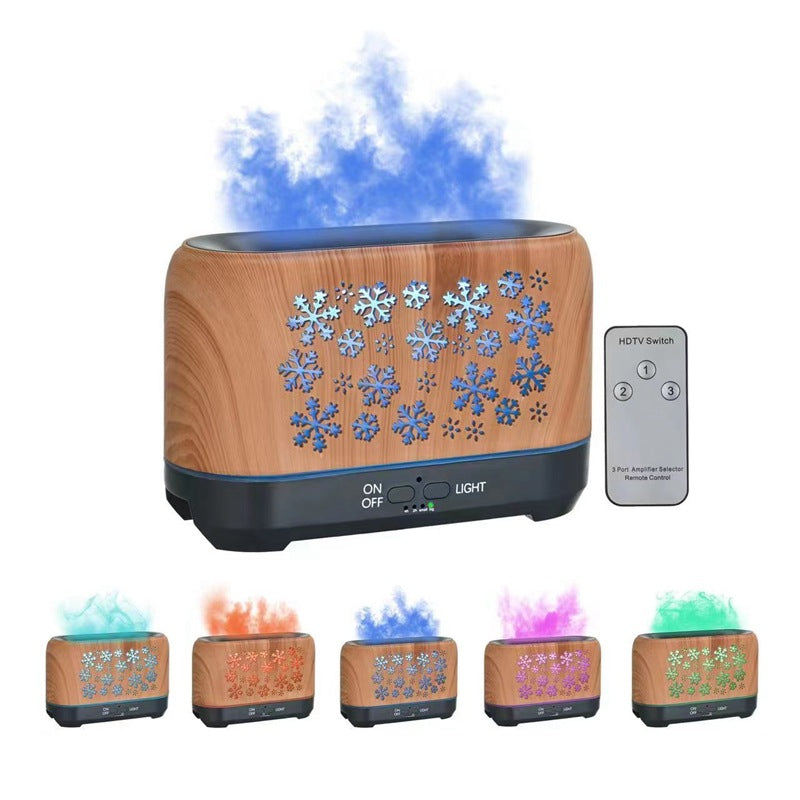 Christmas Snowflake Humidifier – Colorful Aroma Diffuser