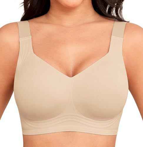 Glowify Comfy Wireless Bra – Full Coverage, All-Day Comfort Wireless Bra - Glowify