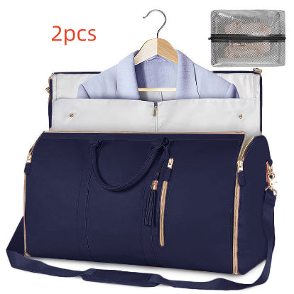 Large Capacity Women’s Travel Duffle Bag – Waterproof Folding Suit & Clothes Tote with Dry/Wet Separation - Glowify