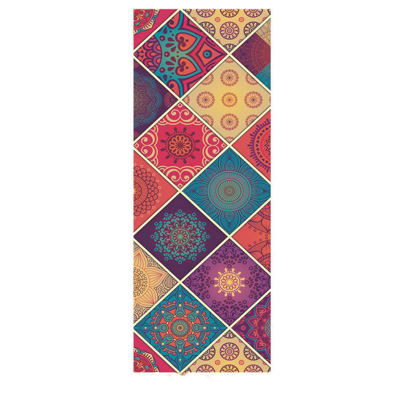 PU Rubber Suede Yoga Mat – Non-Slip Extra Wide Fitness Mat for Home & Gym (183×68cm) - Glowify