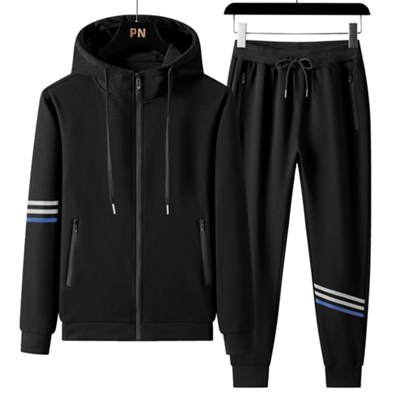 Men’s Cotton Hooded Tracksuit Set for Sports & Casual Wear – Comfortable Hoodie and Jogger Pants - Glowify
