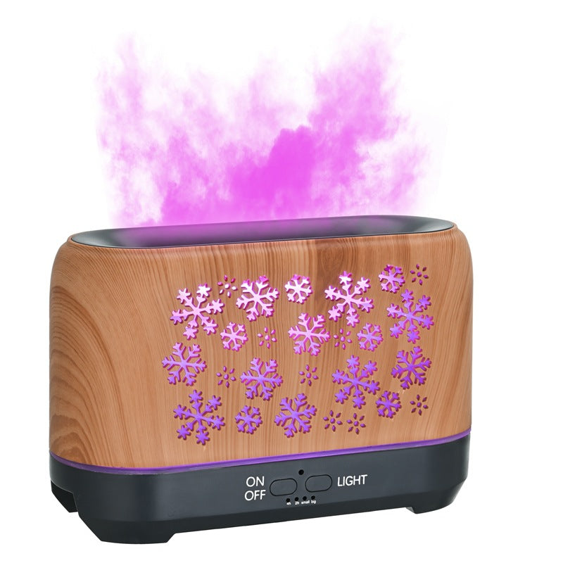 Christmas Snowflake Humidifier – Colorful Aroma Diffuser