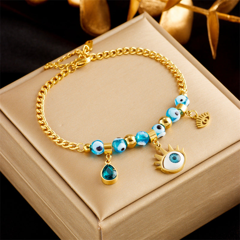 Gold-Plated Double Layer Snake Chain Bracelet for Women – Punk Luxury Fashion Jewelry - Glowify