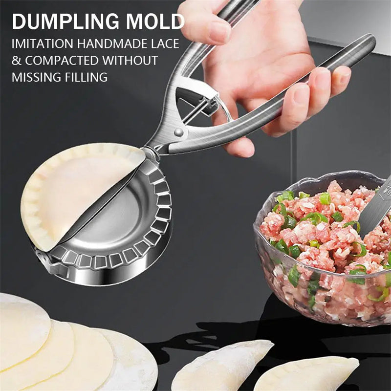 Stainless Steel Dumpling Maker Press – Perfectly Sealed Dumplings in Seconds | Easy Homemade Dumplings, Pierogi & Empanadas Tool - Glowify