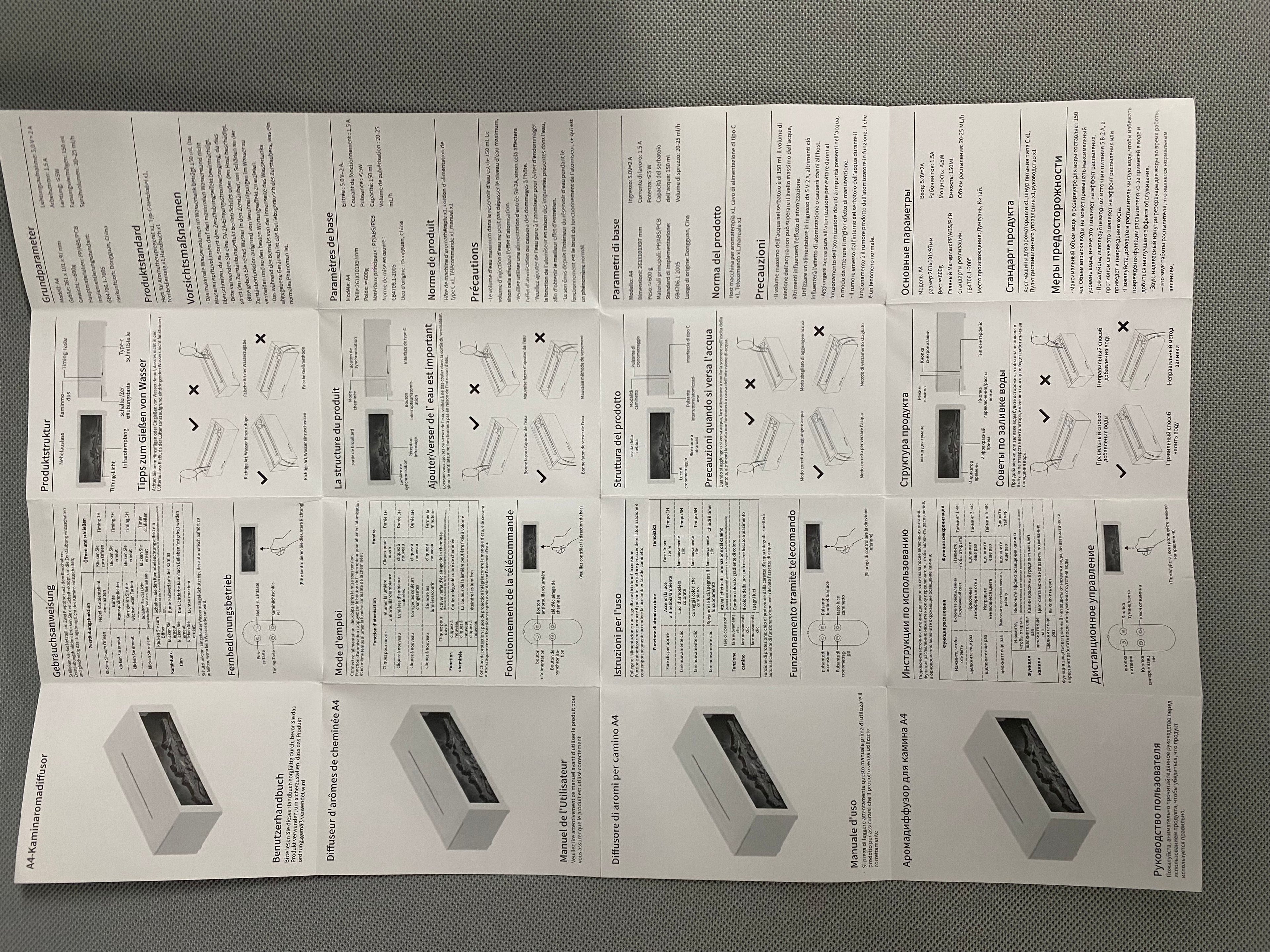 Aromatherapy flame diffuser realistic fire effect
