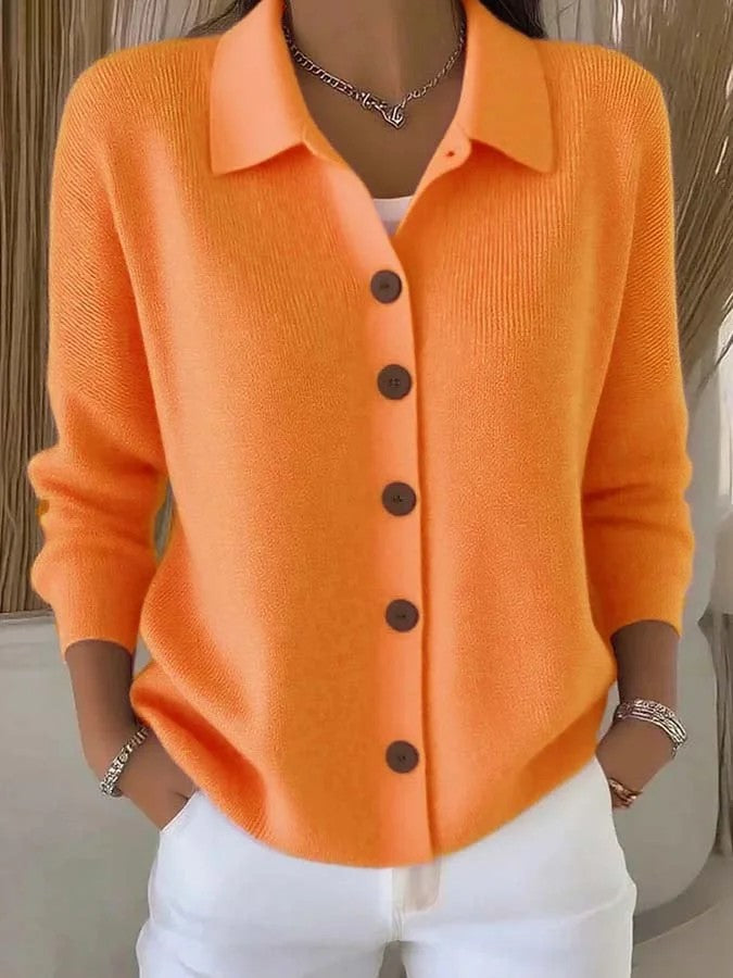 Stylish Button Knit Cardigan for Everyday Wear - Glowify