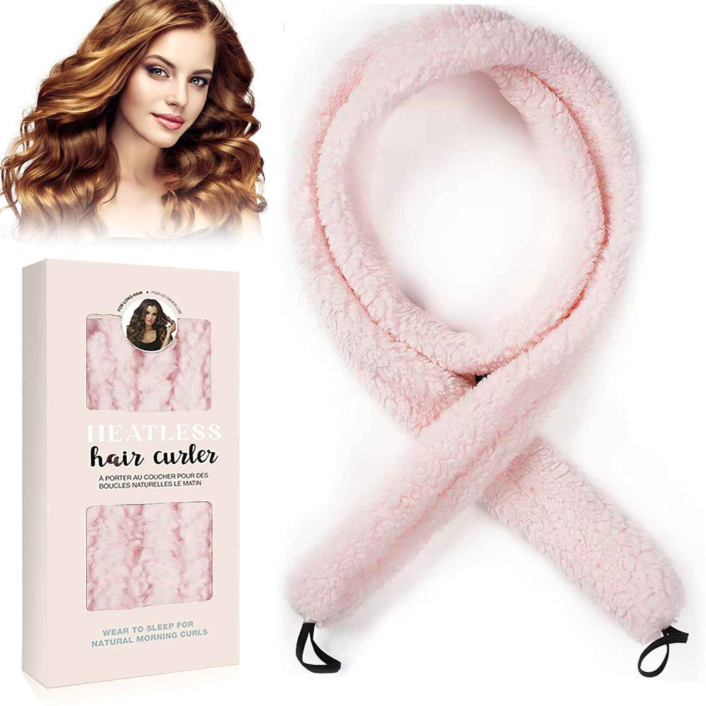 Satin Heatless Hair Curler – Overnight Soft Waves & Natural Curls (No Heat) - Glowify