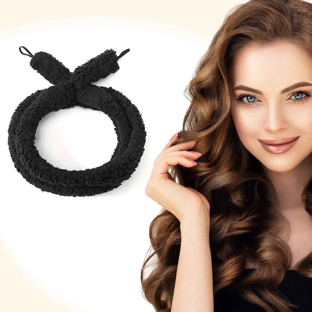 Satin Heatless Hair Curler – Overnight Soft Waves & Natural Curls (No Heat) - Glowify