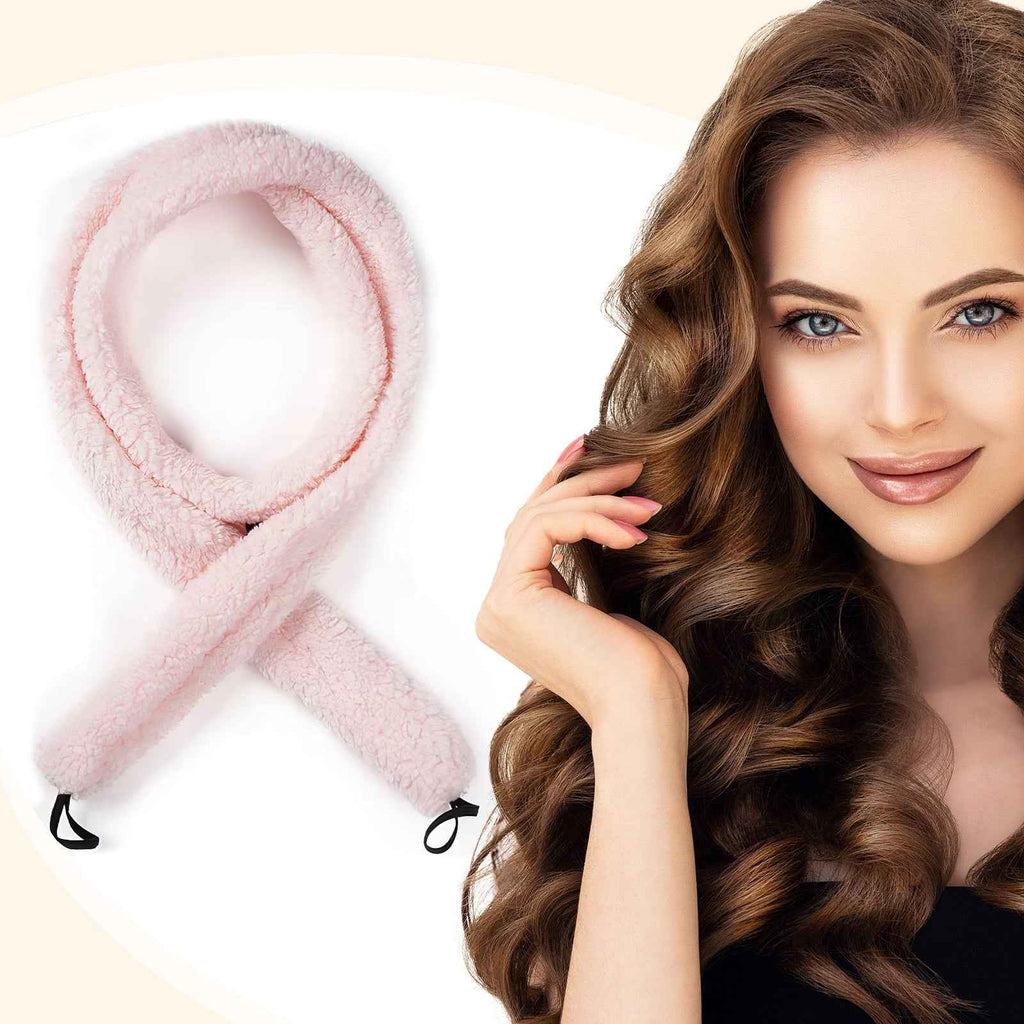 Satin Heatless Hair Curler – Overnight Soft Waves & Natural Curls (No Heat) - Glowify