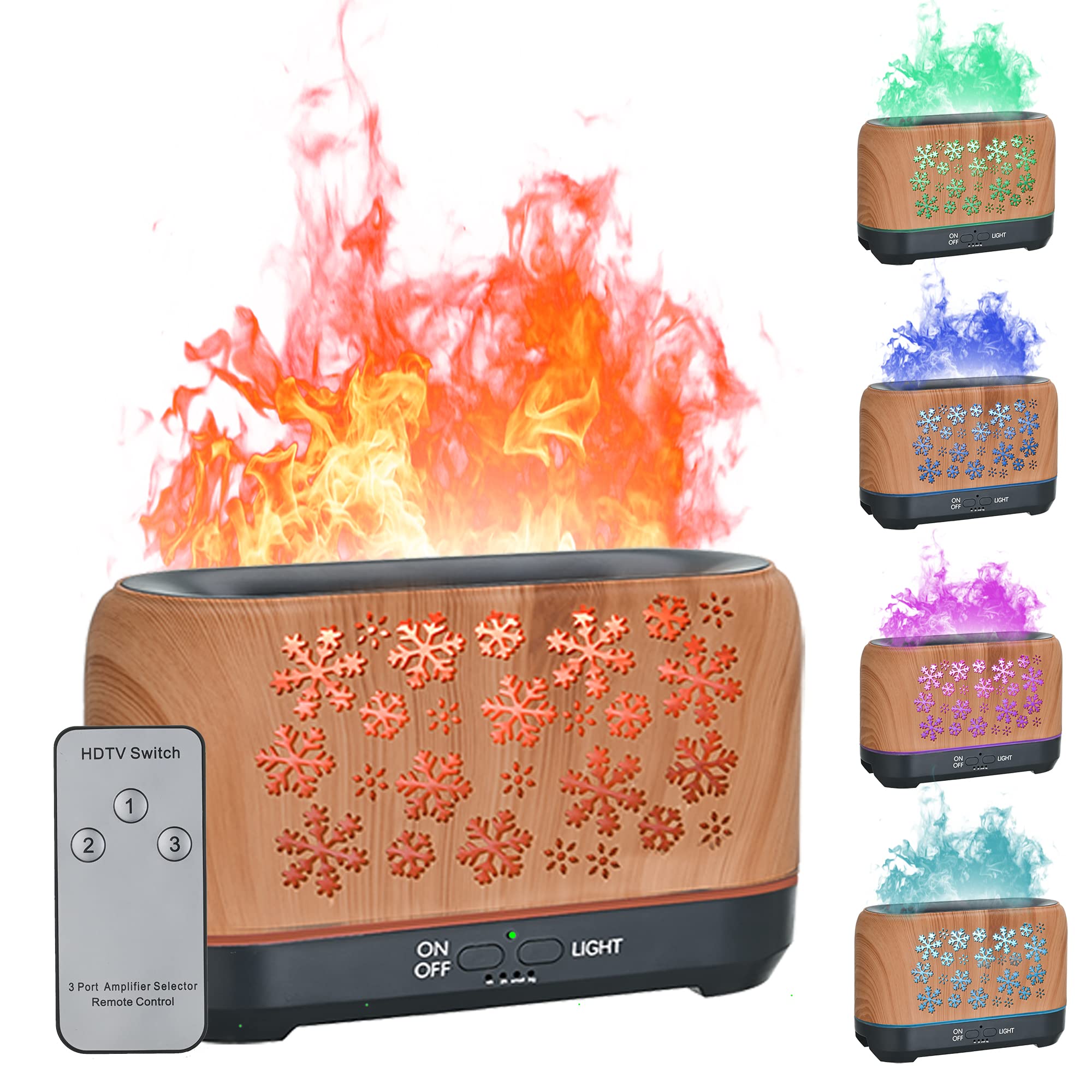 Christmas Snowflake Humidifier – Colorful Aroma Diffuser