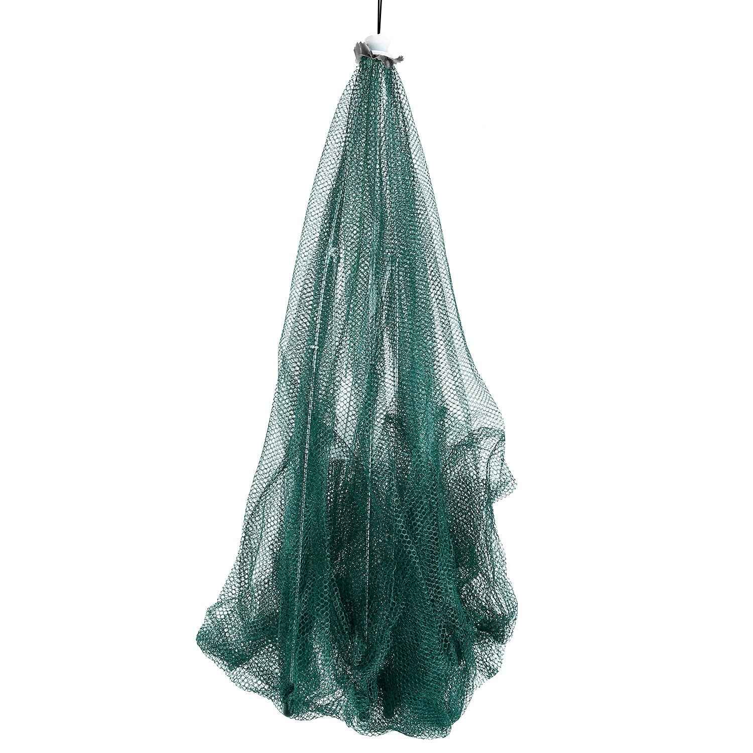 Portable Foldable Fishing Bait Trap Net – 6-Side 6-Hole Automatic Shrimp, Minnow & Crab Trap - Glowify