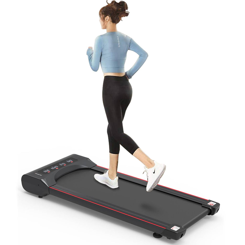 2.5HP Portable Walking Pad Treadmill with Remote & LED Display for Home Office – Under-Desk Exercise Equipment (280 lb Capacity) - Glowify