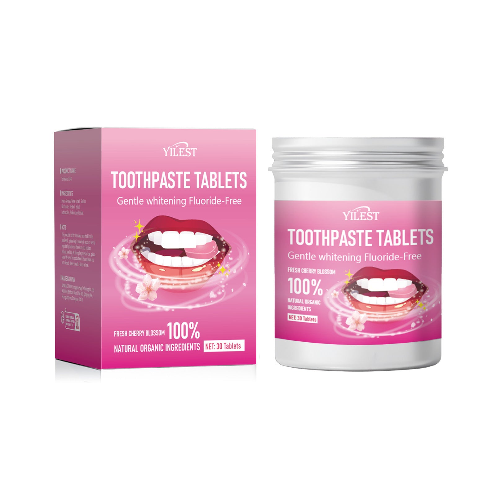 Solid Toothpaste Tablets - 60 Eco-Friendly, Portable Dental Gems for Fresh Breath Anytime! - Glowify