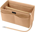 Women’s Felt Handbag Organizer Insert – Large Capacity Bag Liner with Pockets - Glowify