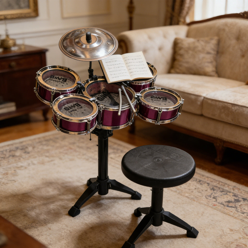 Jazz Drum Toy 5612 – Musical Drum Set Toy for Kids | Early Education Rhythm Instrument - Glowify