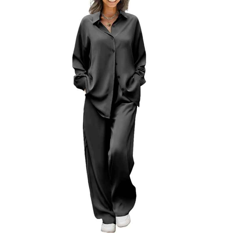Women’s Casual Long Suit Set – Minimalist Elegant Commuter Two-Piece Outfit - Glowify